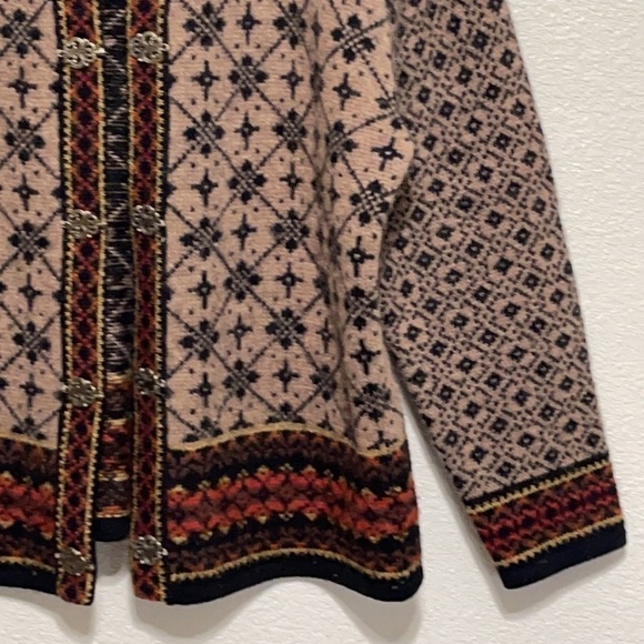 VINTAGE 100% WOOL Skyr Textile Pattern Jacket - Picture 3 of 12